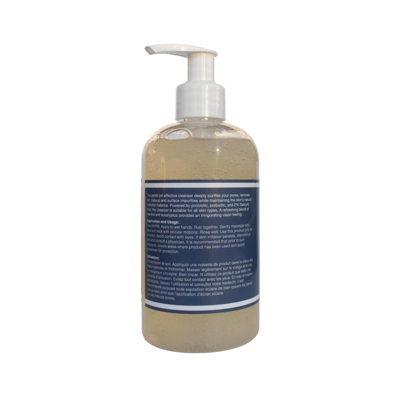 Glowbiotics Probiotic Clarifying Cleanser - 2% Salicylic Acid (BHA) & Peptides - 5 oz - Gentle Foaming Face Wash - Image 2