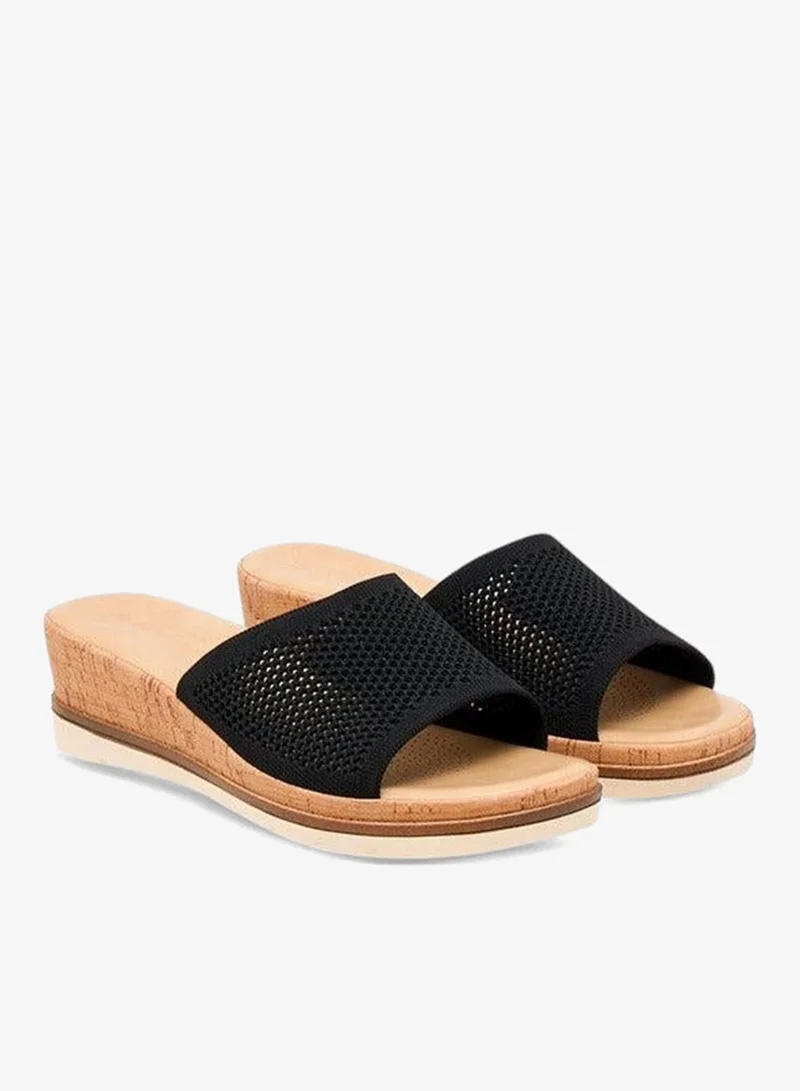 لو كونفورت صنادل سلايدز فلاينت بنعل ويدج