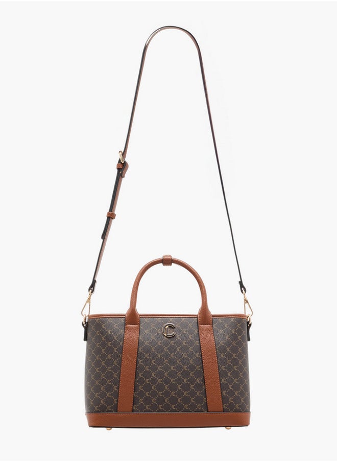 Le Confort - Women's Textured Tote Bag with Double Handle and Zip Closure - Image 1