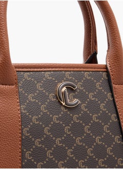 Le Confort Women's Textured Tote Bag with Double Handle and Zip Closure  - Image 4