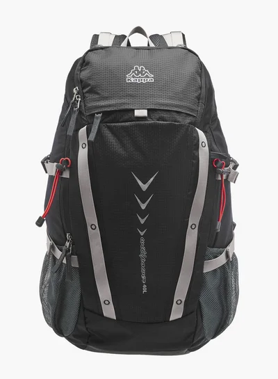 Kappa Men's Logo Print Backpack with Zip Closure and Adjustable Strap - 34x54x16 cm
