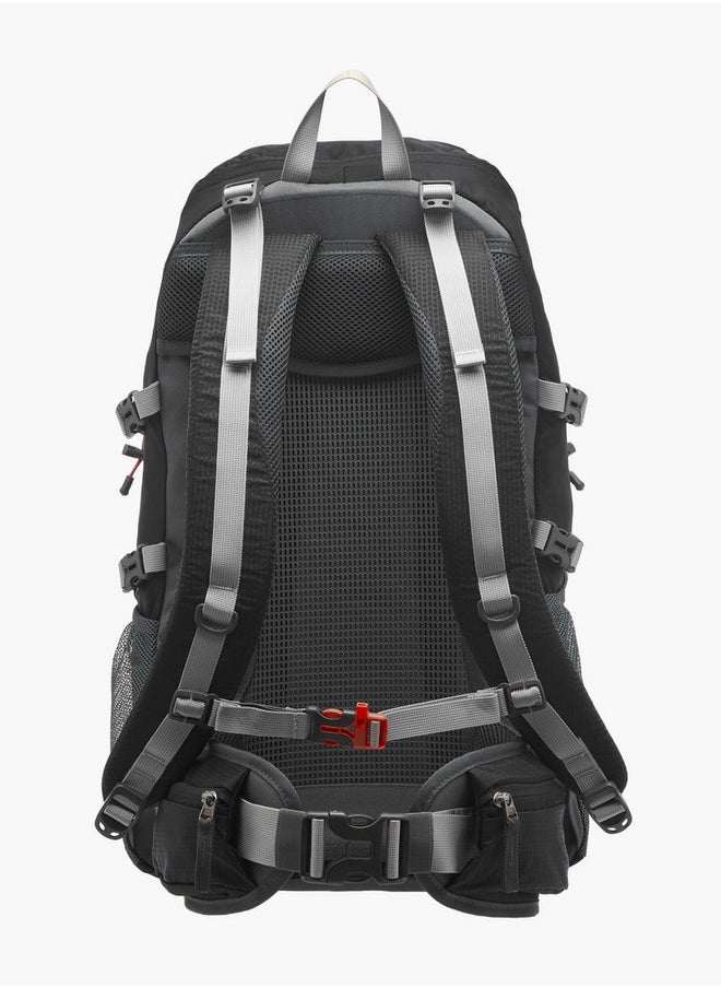 Kappa Men's Logo Print Backpack with Zip Closure and Adjustable Strap - 34x54x16 cm  - Image 3