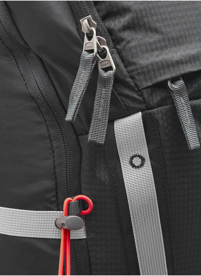 Kappa Men's Logo Print Backpack with Zip Closure and Adjustable Strap - 34x54x16 cm  - Image 5