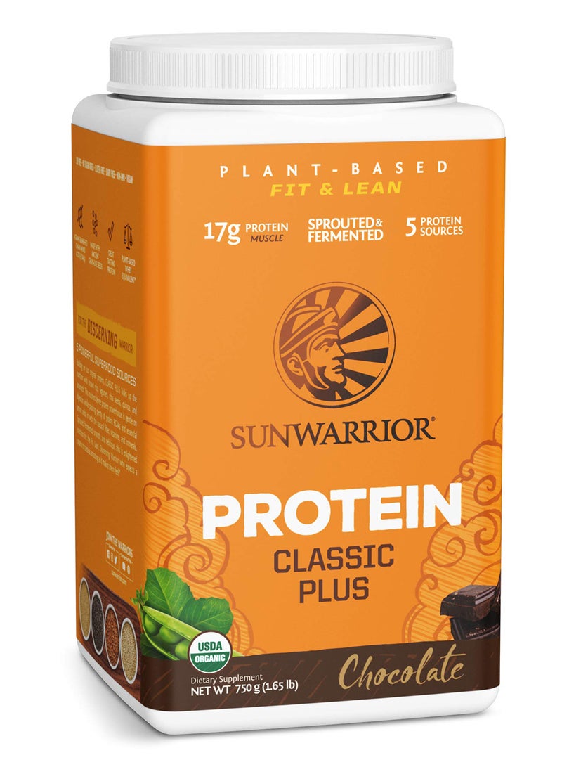 صن واريور بروتين كلاسيك بلس مزيج الشوكولاتة العضوية 750 جم