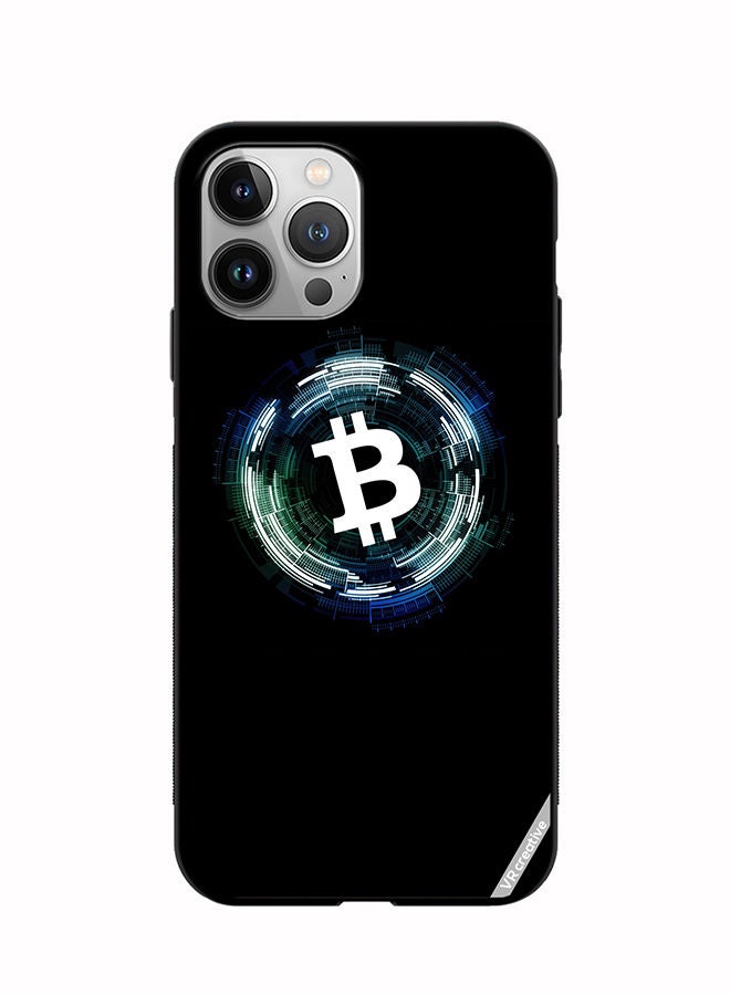 VR CREATIVE Protective Case Cover For Apple iPhone 12 Pro Max Bitcoin Design Multicolour - Image 1