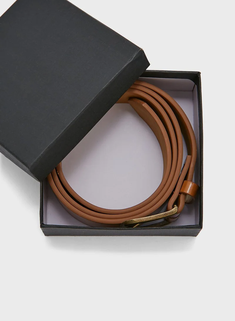 Seventy Five Casual Faux Leather Belt