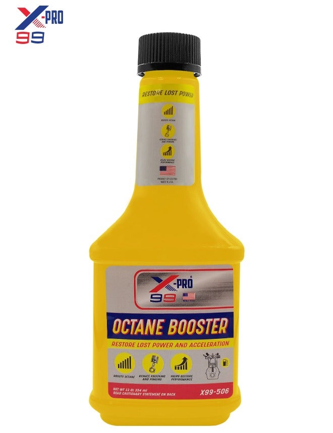 Xpro X-PRO 99 X99-506 Octane Booster Fuel Additive 354ml, Petrol Engine Performance Enhancer, Fuel System Cleaner, Helps Restore Engine Power and Acceleration, Reduces Engine Knocking and Pinging, Improves Fuel Efficiency, Cleans Fuel Injectors and Combustion System . - Image 1