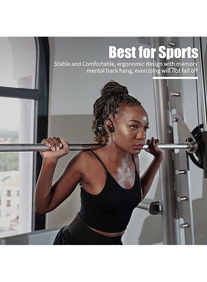 general LED Display Bone Conduction Headphones Bluetooth 5.3 Open Earphones Wireless Sport with Built-in Microphone IPX8 Waterproof Swimming Running - Image 3