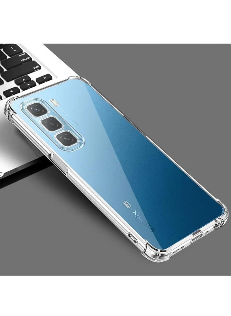Techie Infinix Hot 50 5G TPU Bumper Corner Case with Camera Lens Protection Transparent Protective Back Cover - Image 3