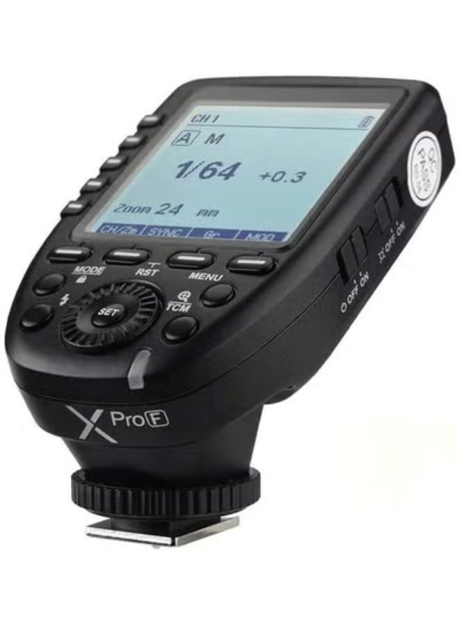 Godox Camera Flash Trigger Xpro-F for Fuji Fujifilm Wireless Remote 2.4GHz 1/8000s HSS TTL-Convert-Manual Large Screen Design Customizable Functions - Image 1
