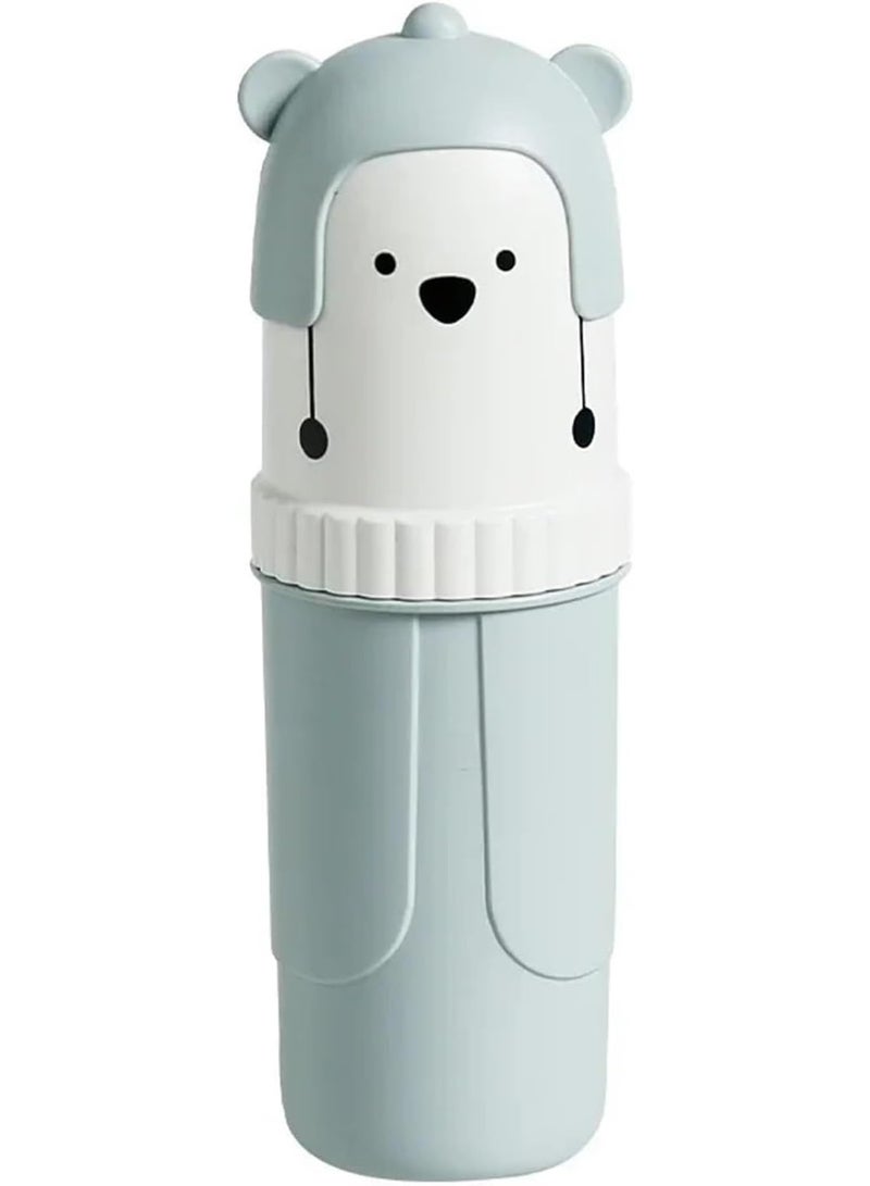 2 PCS Toothbrush Holder, Cute Portable Toothbrush Holder Box Travel Toothbrush Cup Mouthwash Cup Toothpaste Storage Container Bathroom Outdoor Supplies(Pink and Green) - Image 5