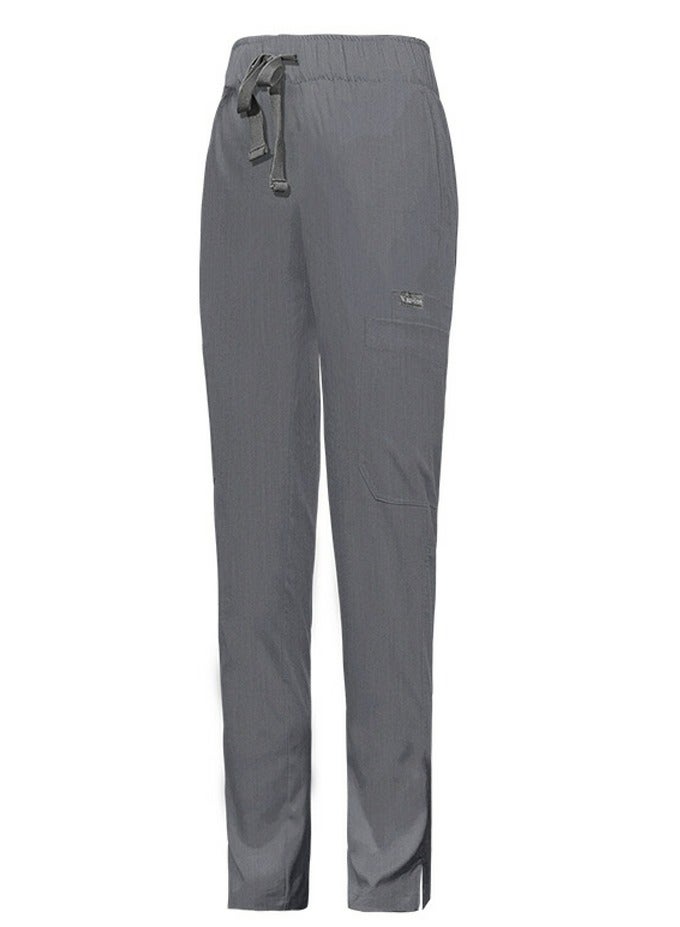 Loquat Medical Uniform Scrubs Pants Unisex Elastic Waist Pants Workwear Grey