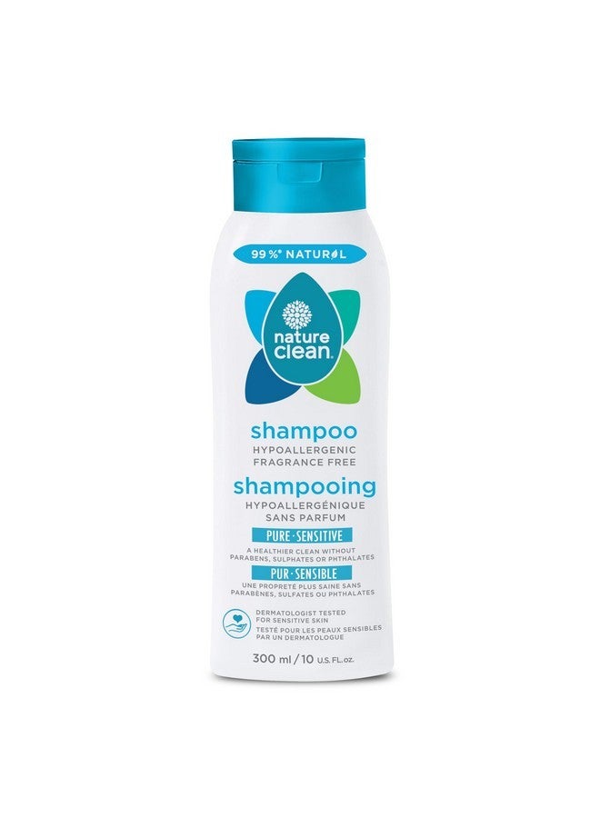 Nature Clean All-Natural Sulfate Free Shampoo for Men & Women. Non-Toxic & Fragrance-free Organic No Paraben Unscented Hypoallergenic & Vegan 10 oz / 300 ml - Image 1