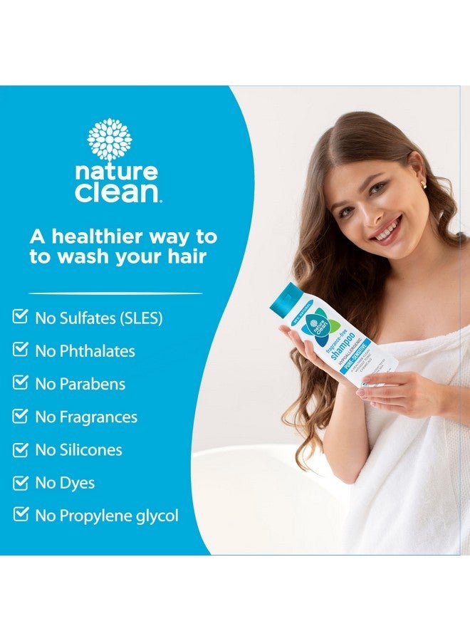 Nature Clean All-Natural Sulfate Free Shampoo for Men & Women. Non-Toxic & Fragrance-free Organic No Paraben Unscented Hypoallergenic & Vegan 10 oz / 300 ml - Image 2