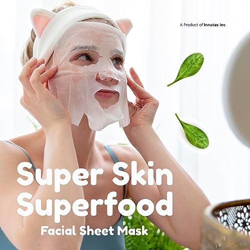Masking Superfood Sheet Mask | Natural Facial Sheet Mask | Face Serum Mask for Women Combo (PACK OF 12) - Image 2
