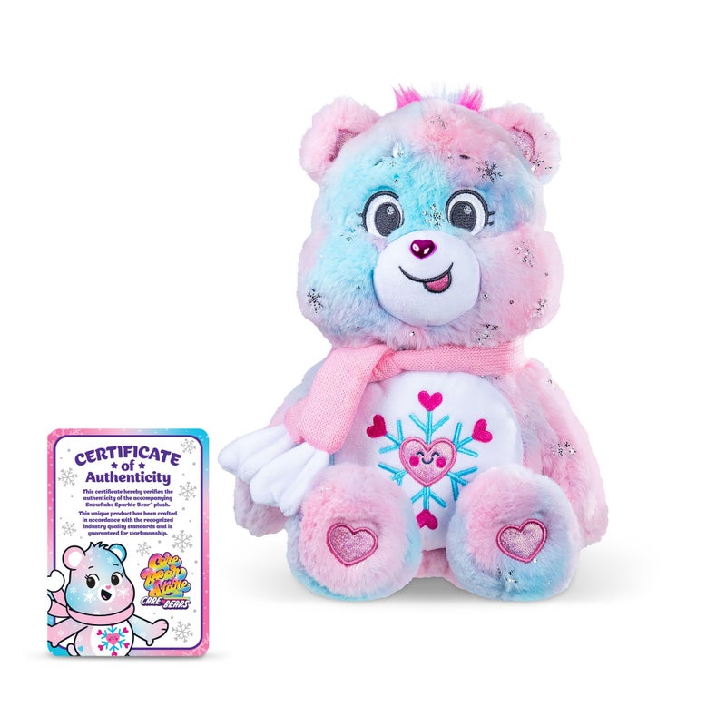 Care Bears Collector Edition 14 Snowflake Sparkle Bear Medium Size Plush Soft Huggable Plushie Stuffed Animal for Girls and Boys Ages 4 - Image 3