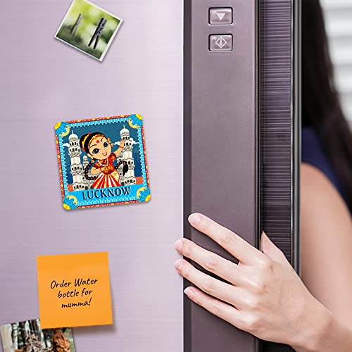 Ultra Premium & Colorful 3D Fridge Magnet for Refrigerator, Home, Office & Kitchen| Lucknow Kathak Theme | Waterproof | Eye-Catching | Stunning Design | Ideal Gift | Birthday | Anniversary - Image 3