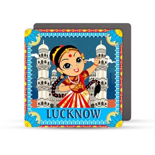Ultra Premium & Colorful 3D Fridge Magnet for Refrigerator, Home, Office & Kitchen| Lucknow Kathak Theme | Waterproof | Eye-Catching | Stunning Design | Ideal Gift | Birthday | Anniversary - Image 1