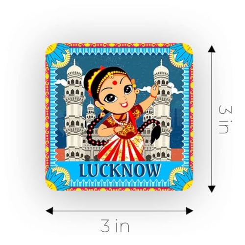 Ultra Premium & Colorful 3D Fridge Magnet for Refrigerator, Home, Office & Kitchen| Lucknow Kathak Theme | Waterproof | Eye-Catching | Stunning Design | Ideal Gift | Birthday | Anniversary - Image 4