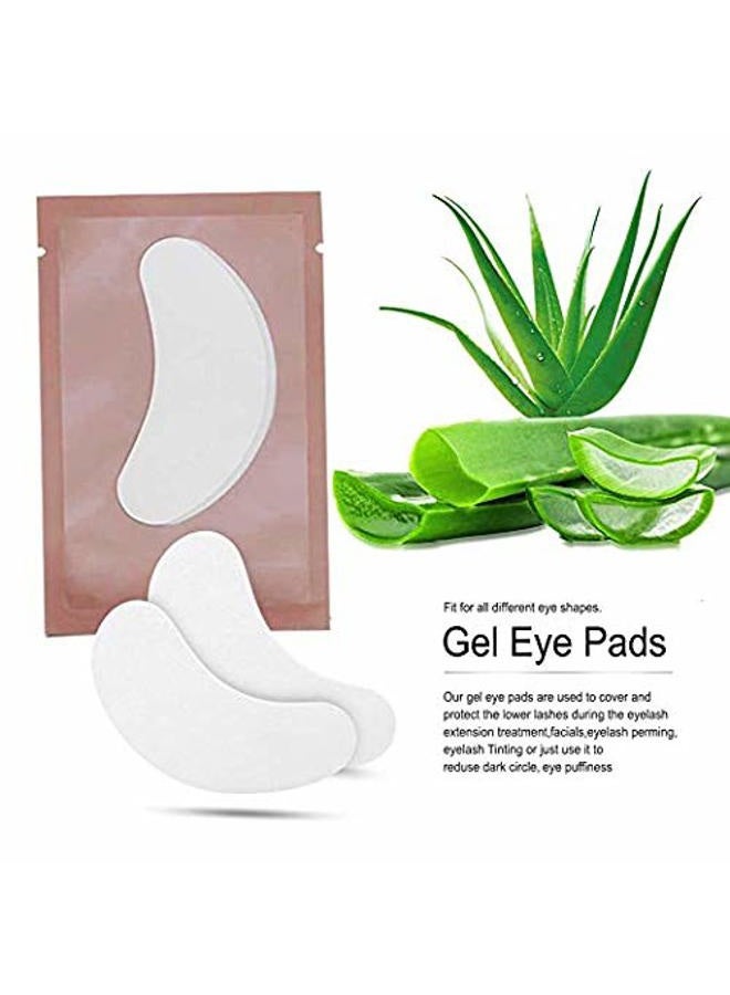 Ocim 100 Pairs Gel Pads Lash Extensions,Eye Lash Pads Hydrogel Patches for Eyelash Extension,Pink - Image 3