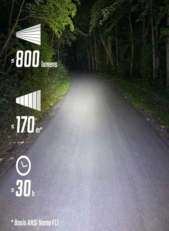 Sigma Buster 800 Front Light for Night Rides & Races, 800 Lumen, 170m Beam, 5 Modes, Flexible Mount, 360 Adjustable, IPX4 Rated - Image 5