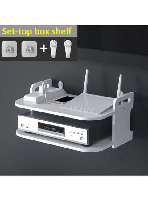 Wall Mount Floating Shelf TV Console for TV Components, DVD Player Easy Install Accessories Router Bracket