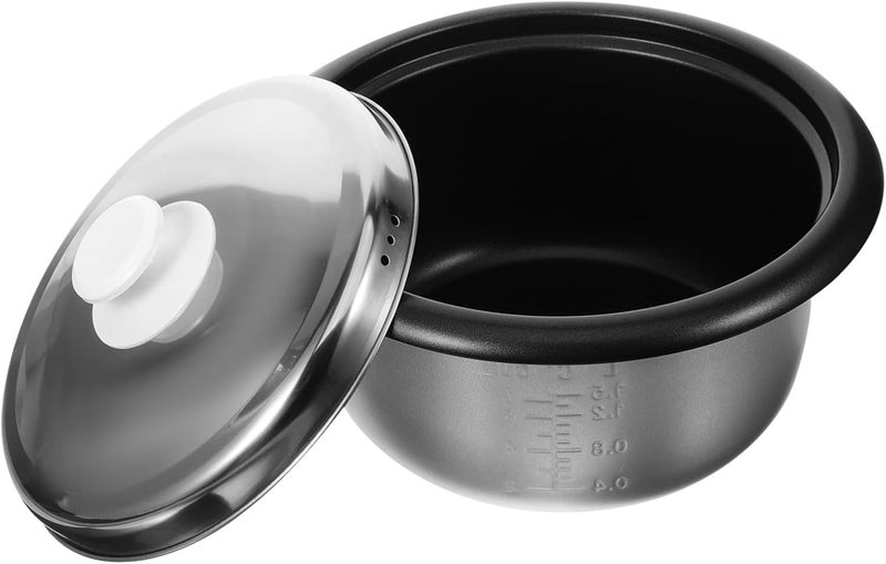 Non-stick Rice Cooker Inner Pot with Lid Multi-use Replacement Cooking Pot for Household Rice Cooking Soup Making and Cake Baking - Image 1