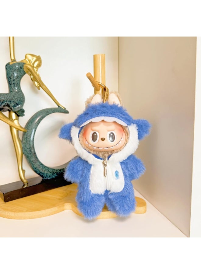 Labubu Clothes One-piece Zipper Clothes Labubu Keychain Accessories Cute Doll Clothes Fashion One-piece Suit 15 17cm Rabubu First, Second, Third Generation Universal (no dolls) - Image 4