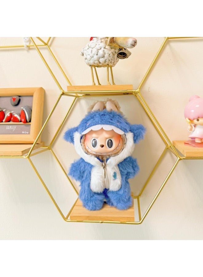 Labubu Clothes One-piece Zipper Clothes Labubu Keychain Accessories Cute Doll Clothes Fashion One-piece Suit 15 17cm Rabubu First, Second, Third Generation Universal (no dolls) - Image 2
