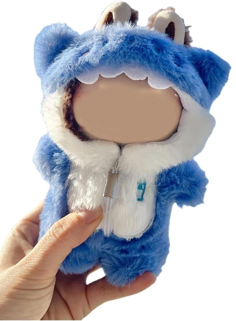 Labubu Clothes One-piece Zipper Clothes Labubu Keychain Accessories Cute Doll Clothes Fashion One-piece Suit 15 17cm Rabubu First, Second, Third Generation Universal (no dolls) - Image 1