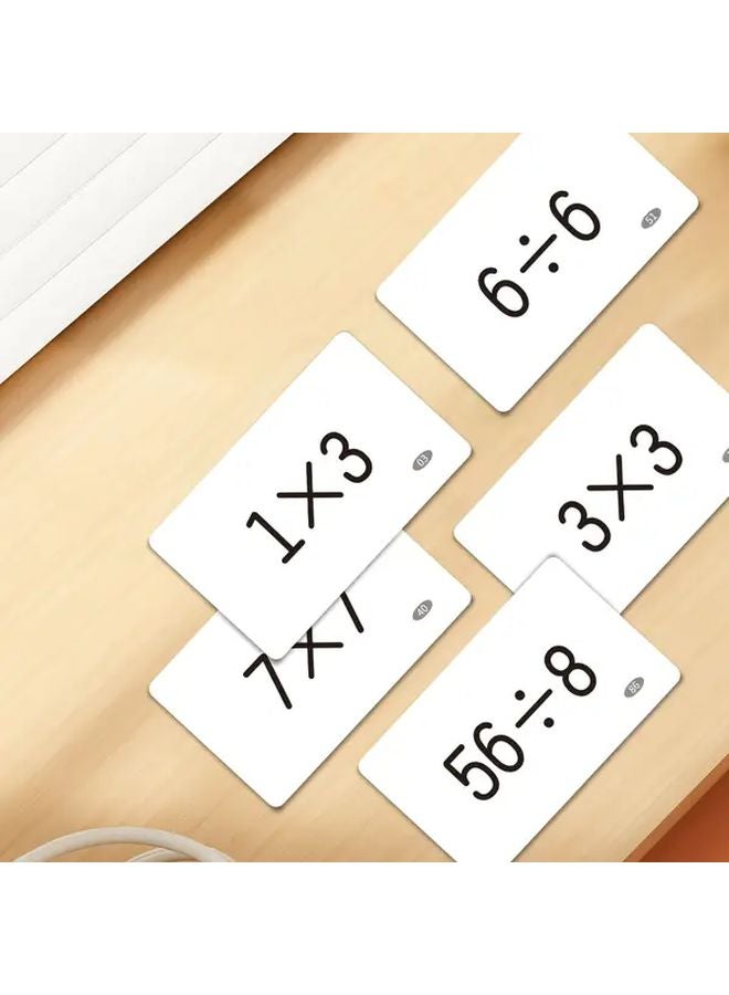 1 Set Multiplication And Division Flash Cards 90 Pcs Math Learning Aid Gift - Image 5