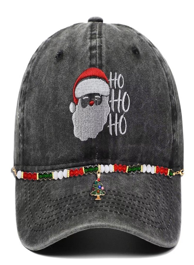 CEALXHENY Christmas Trucker Hat Chains Holiday Hat Accessories Detachable Star Heishi Crystal Beaded Chains for Mesh Baseball Cap Decorations Party Supplies (Pattern C) - Image 4