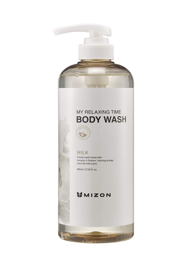MIZON MILK Body Wash, Nourish, Moisture, Soft Skin, Soothe Skin, Long-Lasting Nourishment, Deep Moisture (27 oz) - Image 1