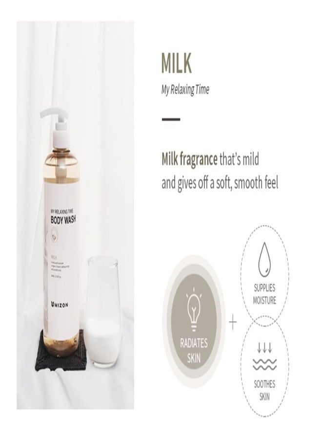 MIZON MILK Body Wash, Nourish, Moisture, Soft Skin, Soothe Skin, Long-Lasting Nourishment, Deep Moisture (27 oz) - Image 3