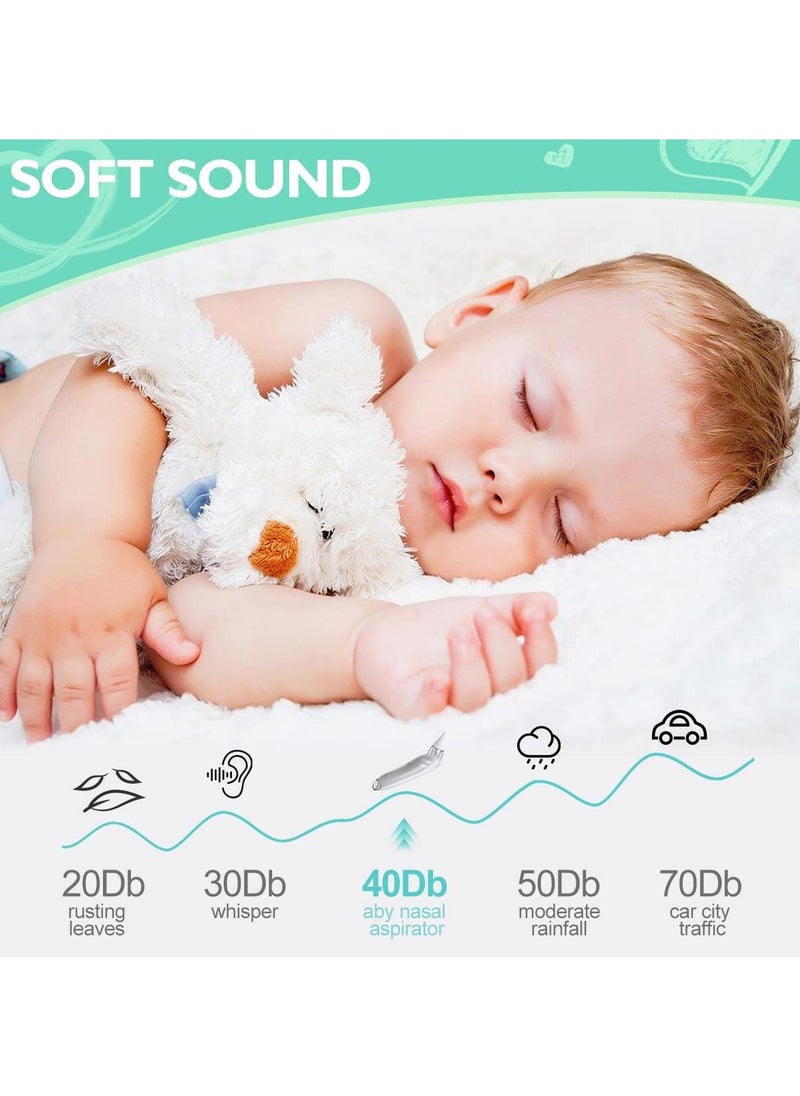 Generic - Nasal Aspirator for Baby Electric Baby Nose Sucker with Adjustable Suction Level, USB Rechargeable with 3 Silicone Tips Music and Light Soothing Function - Image 1