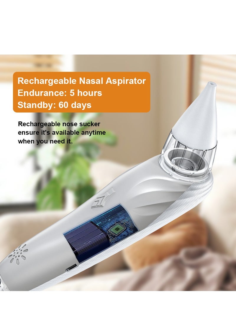 Generic - Nasal Aspirator for Baby Electric Baby Nose Sucker with Adjustable Suction Level, USB Rechargeable with 3 Silicone Tips Music and Light Soothing Function - Image 1
