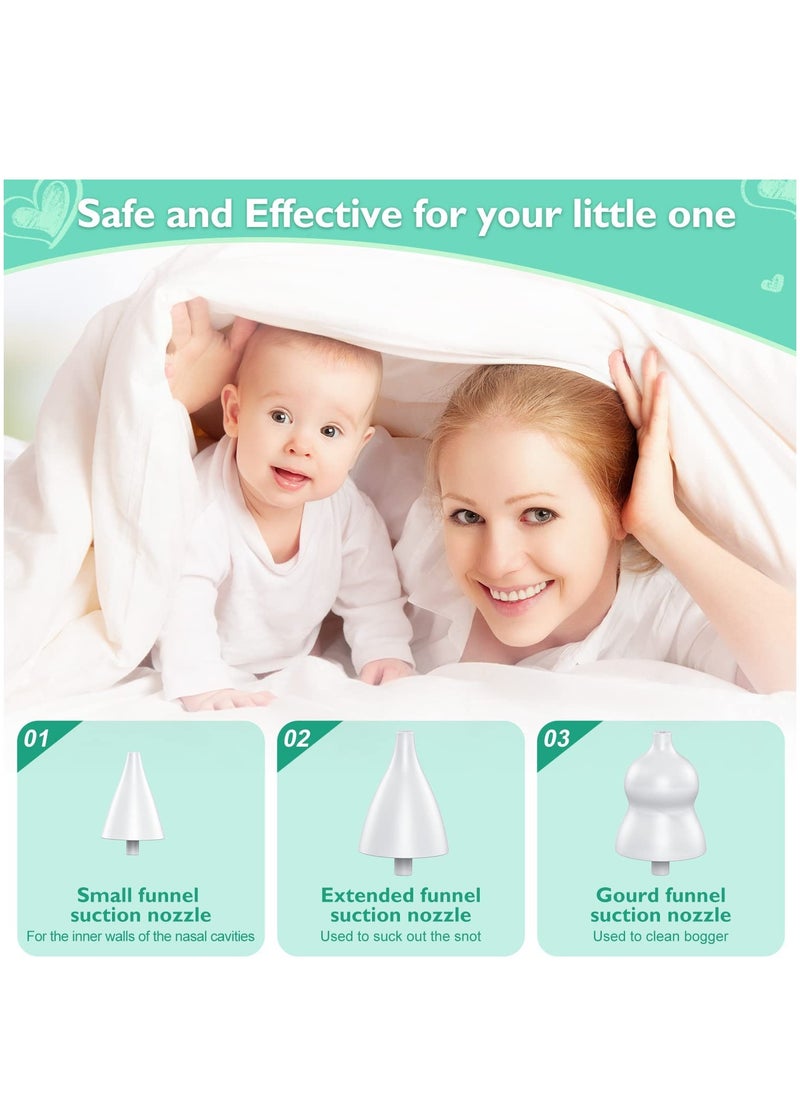 Generic - Nasal Aspirator for Baby Electric Baby Nose Sucker with Adjustable Suction Level, USB Rechargeable with 3 Silicone Tips Music and Light Soothing Function - Image 1