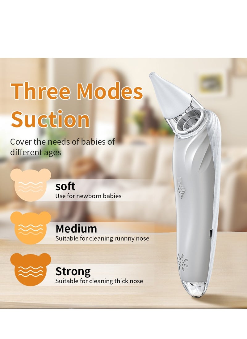 Generic - Nasal Aspirator for Baby Electric Baby Nose Sucker with Adjustable Suction Level, USB Rechargeable with 3 Silicone Tips Music and Light Soothing Function - Image 1