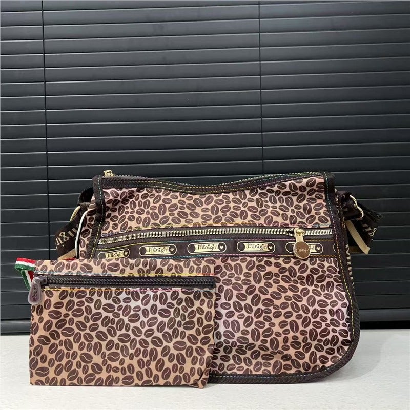 Temu For Fashion Bohemian Flower Shoulder Bag Multi-Pocket Double-Piece Crossbody Bag - Image 4