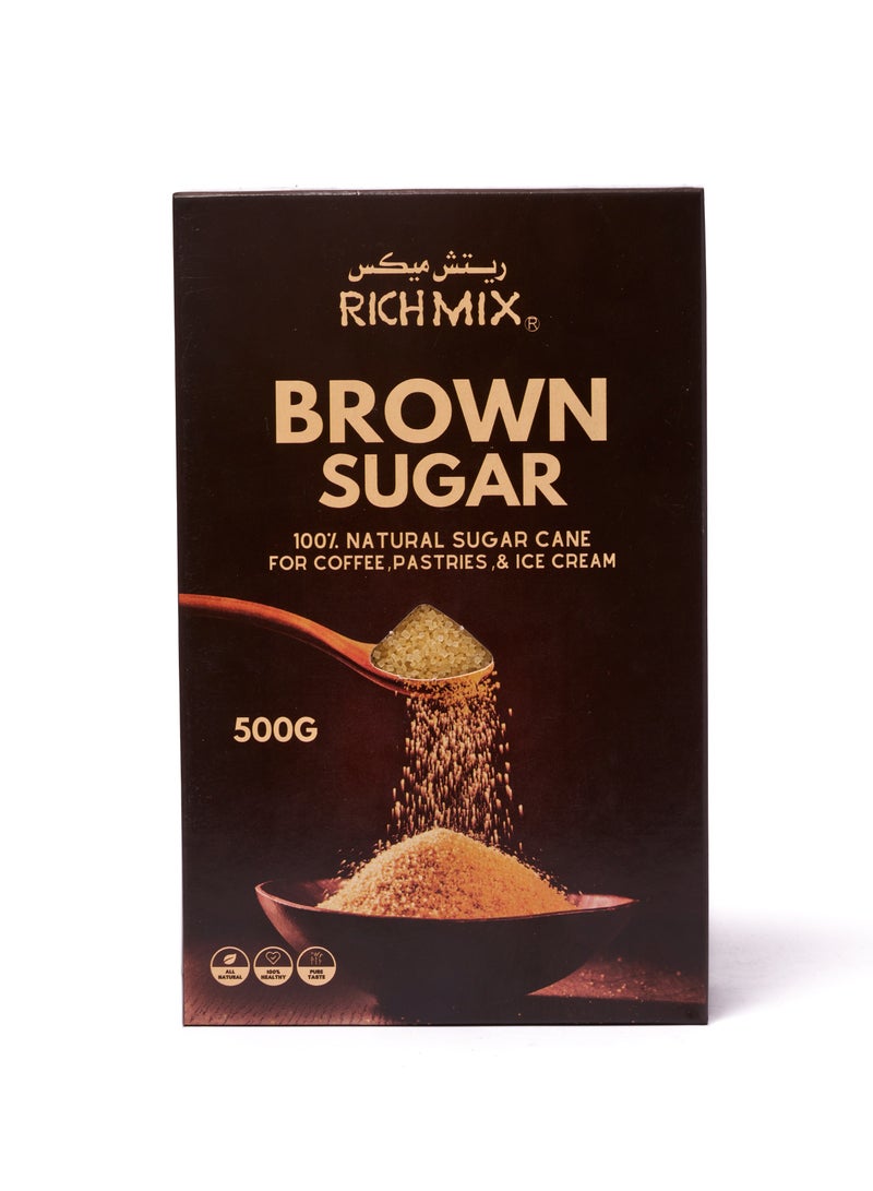 RICH MIX RICHMIX Natural Brown Cane Sugar – 500g Premium Loose Pack - Image 3