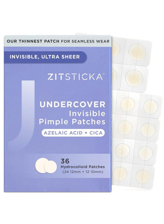 ZITSTICKA Invisible, Ultra-Sheer Hydrocolloid Patches | UNDERCOVER Blemish Patches to Help Calm Skin and Redness of Blemishes | Zit Patch and Pimple Stickers - Image 1