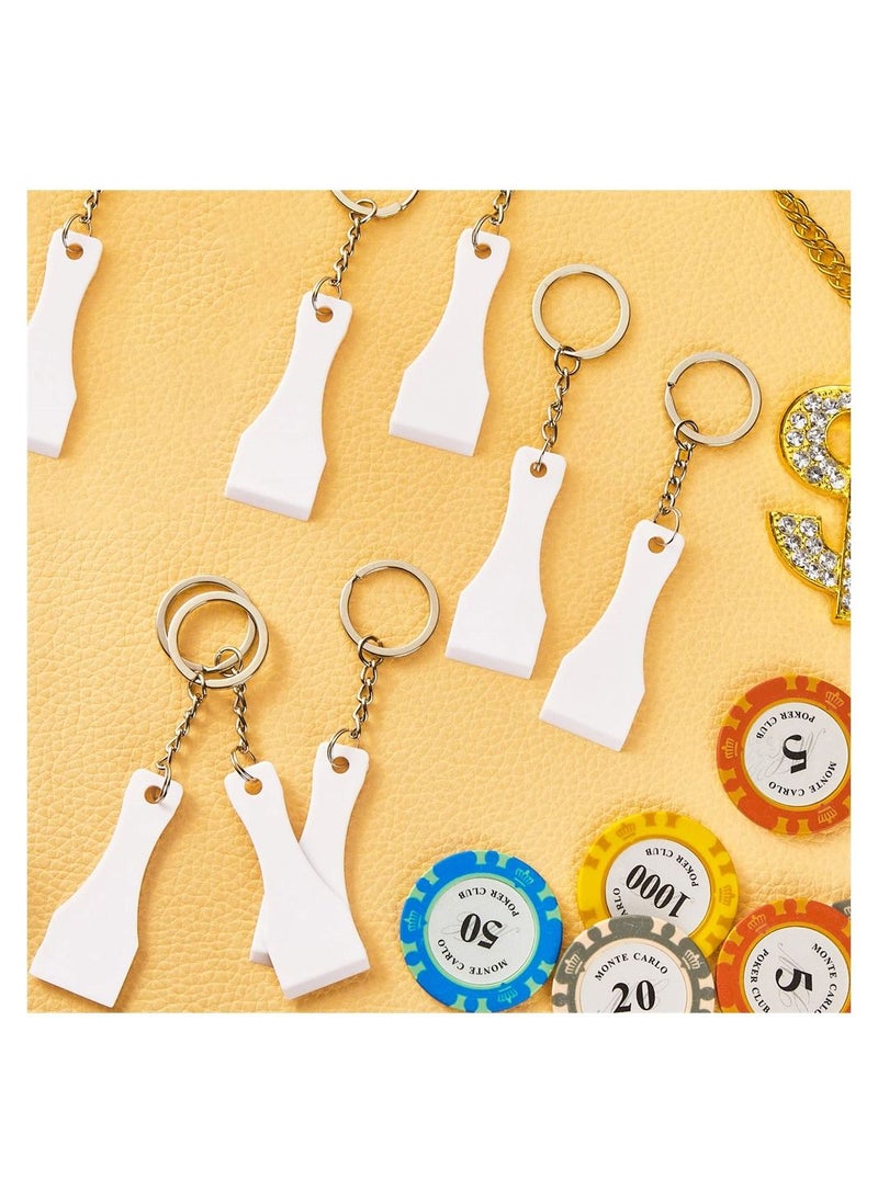 SYOSI - Plastic Prize Scratcher, 50 Pcs Lottery Scratcher Tool Keychain, Ice Scoop Shape Scratch off Tool for Lottery Tickets, Labels, Films, Lotto Cards, Lucky Gambler Gift - Image 1