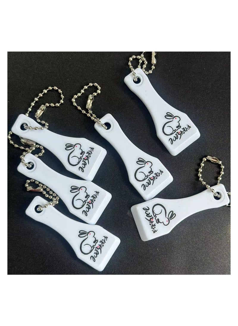 SYOSI - Plastic Prize Scratcher, 50 Pcs Lottery Scratcher Tool Keychain, Ice Scoop Shape Scratch off Tool for Lottery Tickets, Labels, Films, Lotto Cards, Lucky Gambler Gift - Image 1
