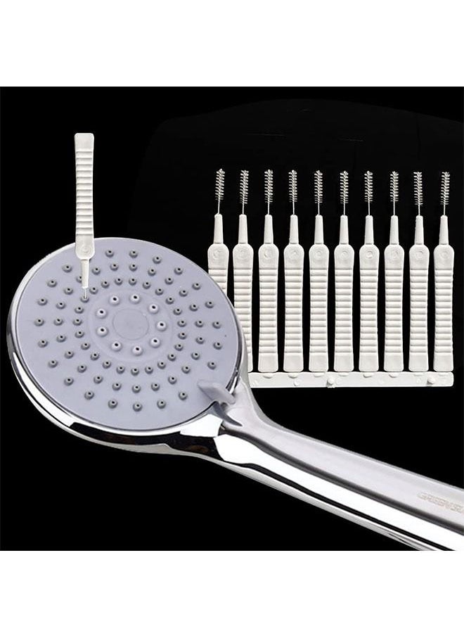 Ant 30 Piece Shower Nozzle Cleaning Brush, Anti Clogging Nylon Cleaning Brush, Gap Hole Cleaning Brush for Bathroom Shower Cleaning Tool  - Image 5