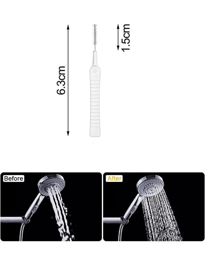 Ant 30 Piece Shower Nozzle Cleaning Brush, Anti Clogging Nylon Cleaning Brush, Gap Hole Cleaning Brush for Bathroom Shower Cleaning Tool  - Image 2