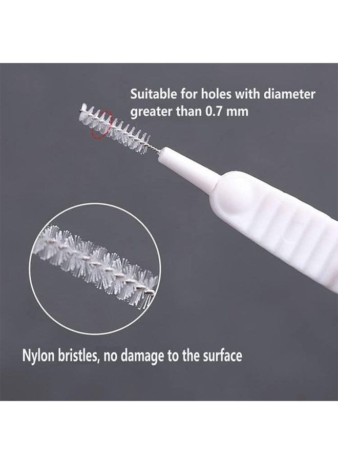 Ant 30 Piece Shower Nozzle Cleaning Brush, Anti Clogging Nylon Cleaning Brush, Gap Hole Cleaning Brush for Bathroom Shower Cleaning Tool  - Image 3