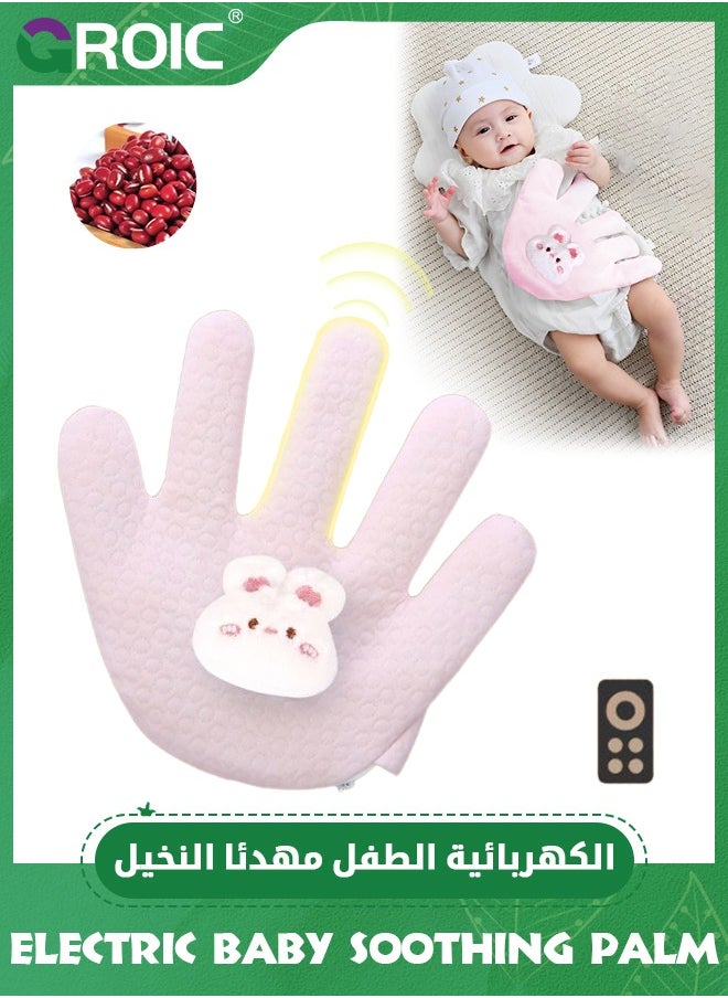 GROIC Electric Baby Soothing Palm with Remote Control, Baby Patting To Sleep Artifact, Baby Anti-Startle Pressure Pillow Anti-Flatulence Accessible Coax Sleeping Pillow, Heating Baby Sleep Soothers  - Image 1