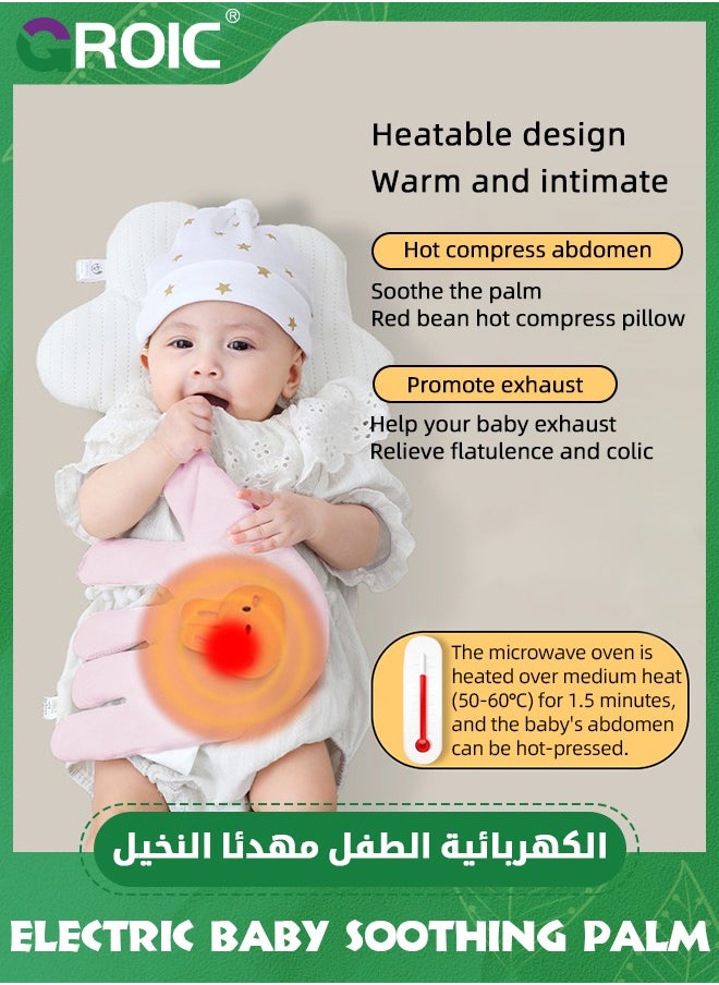 GROIC Electric Baby Soothing Palm with Remote Control, Baby Patting To Sleep Artifact, Baby Anti-Startle Pressure Pillow Anti-Flatulence Accessible Coax Sleeping Pillow, Heating Baby Sleep Soothers  - Image 4