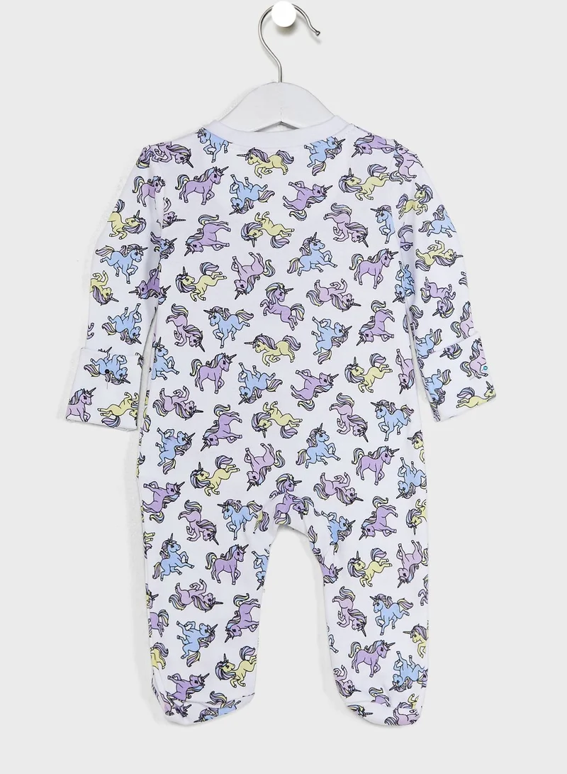 CONVERSE Infant Unicorn Printed Romper