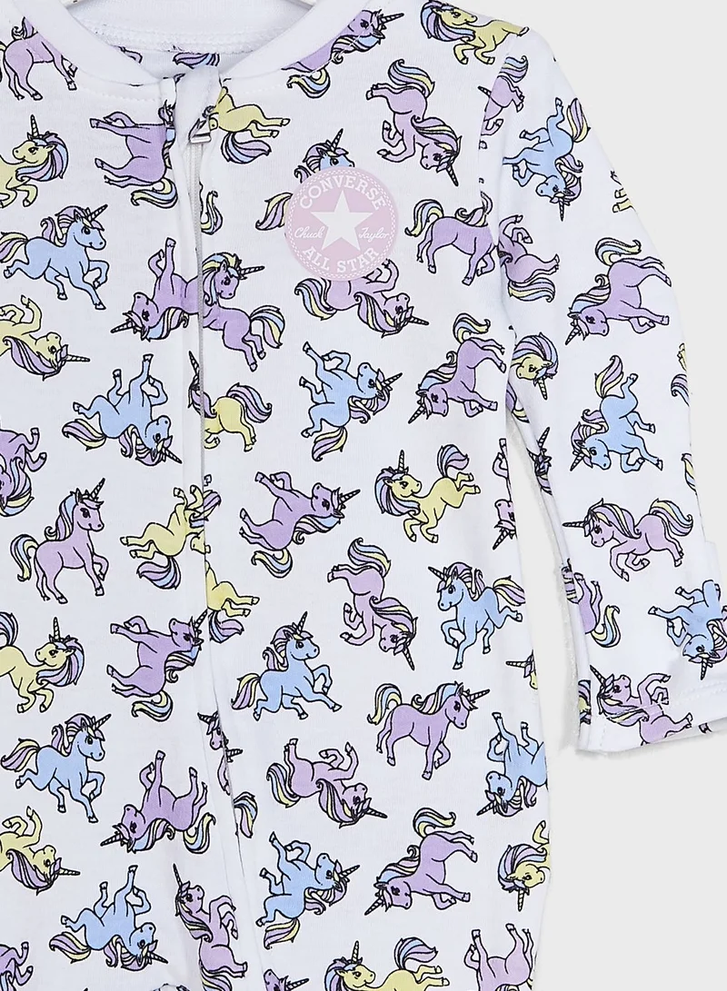 CONVERSE Infant Unicorn Printed Romper